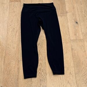 Navy full length leggings by lululemon. Size 10